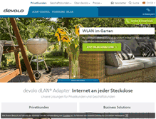 Tablet Screenshot of devolo.ch